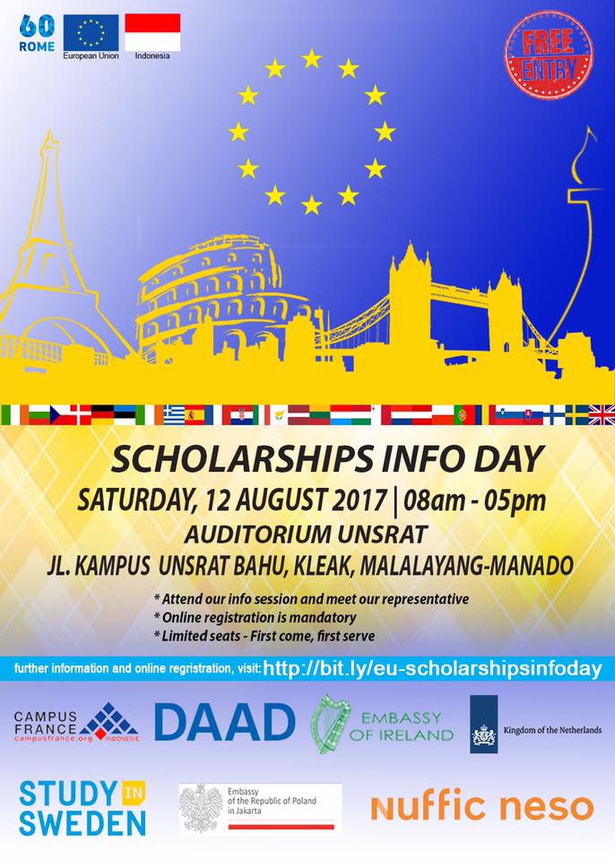 Pameran Beasiswa – Manado (12 Agustus 2017)  Erasmus+ 
